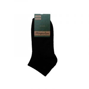Hemporium hemp sustainable fashion vegan unisex ankle socks black